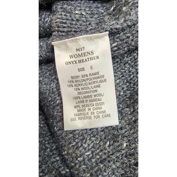 WOOLRICH Vintage Heathered Gray Knit Sweater With Cardinal Bird Embroidery - Picture 7 of 10